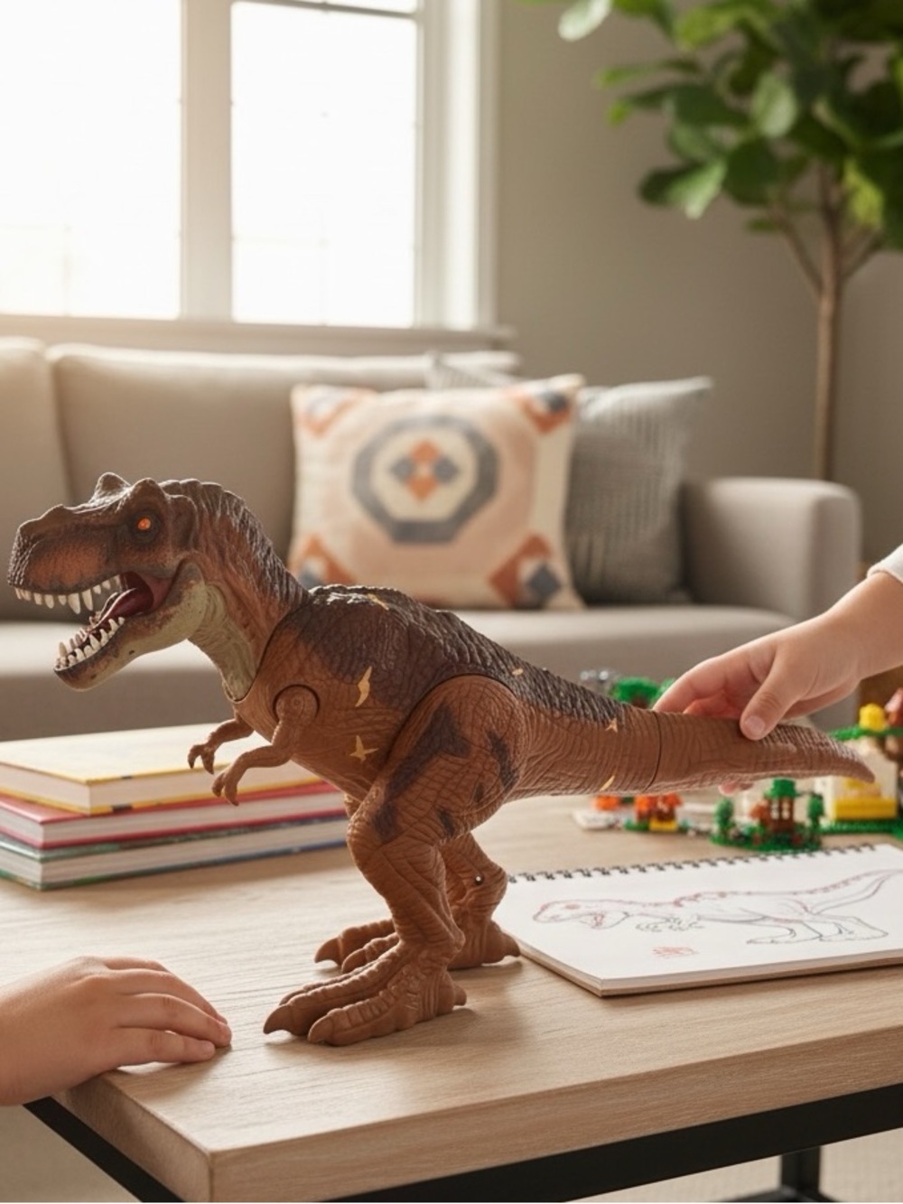 TOYS R US - Animal Planet Big T-Rex Dinosaur — Light-Up Eyes & Roaring Sounds